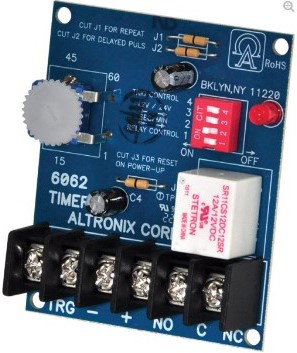 Altronix Multi-function Timer 12/24VDC 1 Second to 60 Minutes