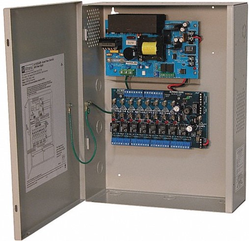 Altronix Access Power Controller w/ Power Supply/Charger, 8 Fused Relay Outputs, 12VDC @ 10A with Enclosure