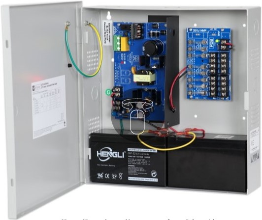 Altronix CCTV Power Supply, 8 Fused Outputs, 12/24VDC @ 4A, 115VAC, BC300 Enclosure