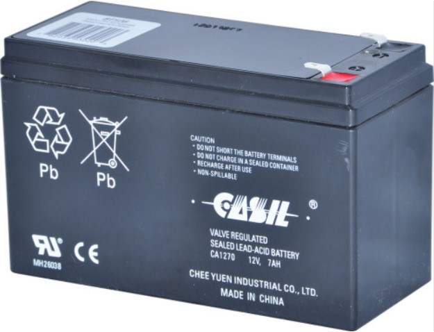 Altronix Rechargeable Battery, Sealed lead acid (SLA), 12VDC, 7AH