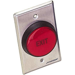 Exit Control Pushbutton, Round Red