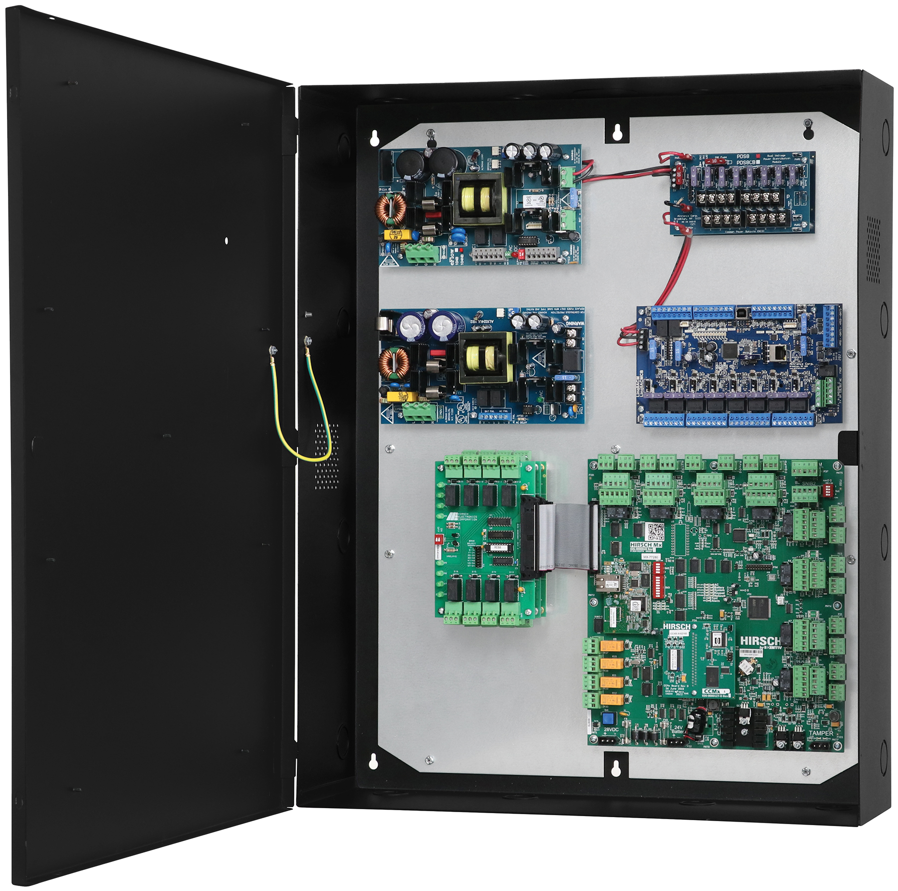 Mx-8-S3OB Altronix Trove2 wallmount enclosure with 115VAC power supply.